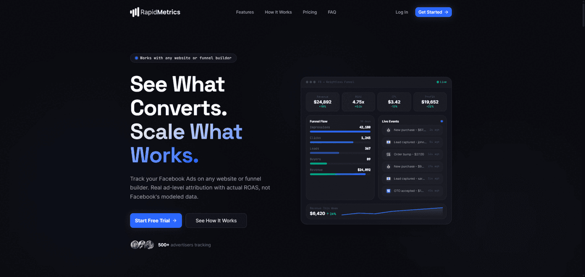 RapidMetrics screenshot